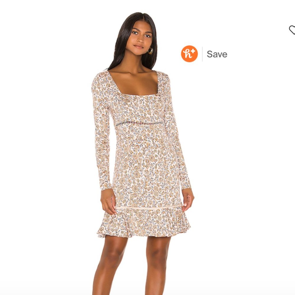 FREE PEOPLE Mini floral long sleeve Dress | NWOT